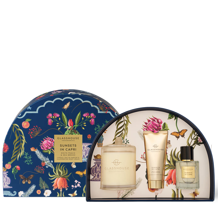 Glasshouse Fragrances Sunsets In Capri Fragrance Gift Set