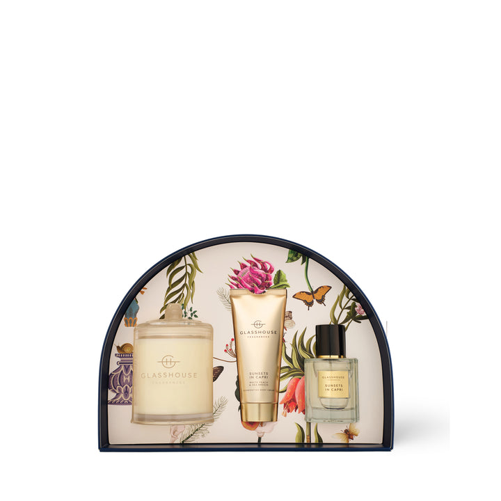 Glasshouse Fragrances Sunsets In Capri Fragrance Gift Set