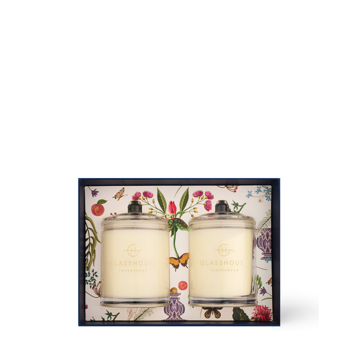 Glasshouse Fragrances Soy Candle Duo (2x200g Country Couture & Forever Florence)