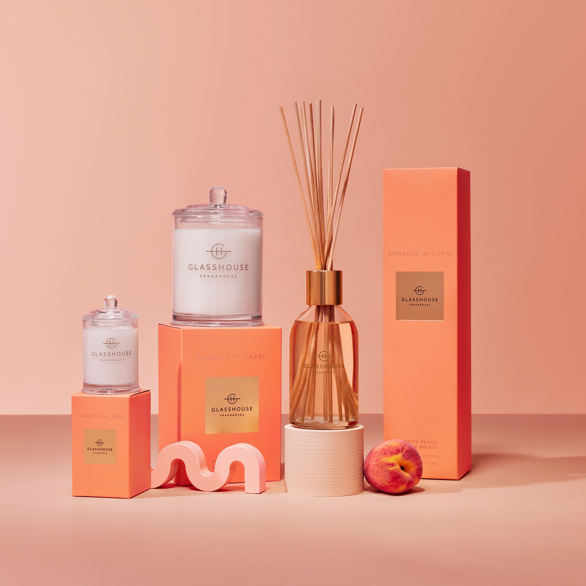 Glasshouse Fragrances Sunsets In Capri 8.4 fl. oz. Fragrance Diffuser - Just Fabulous Palm Springs