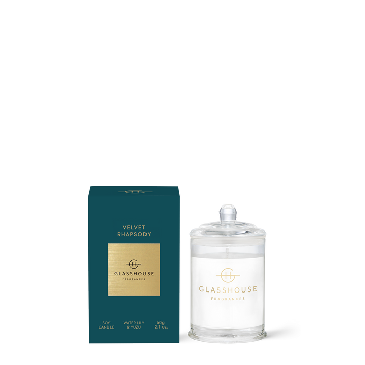 Glasshouse Fragrances Velvet Rhapsody 2.1 oz. Triple Scented Candle
