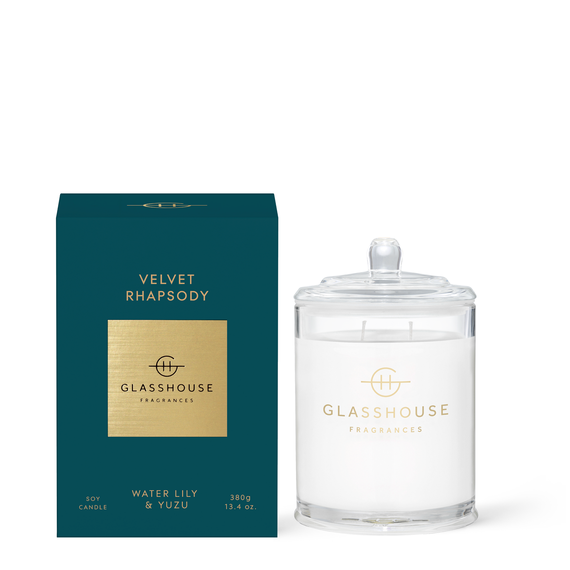 Glasshouse Fragrances Velvet Rhapsody 13.4 oz Triple Scented Candle - Just Fabulous Palm Springs