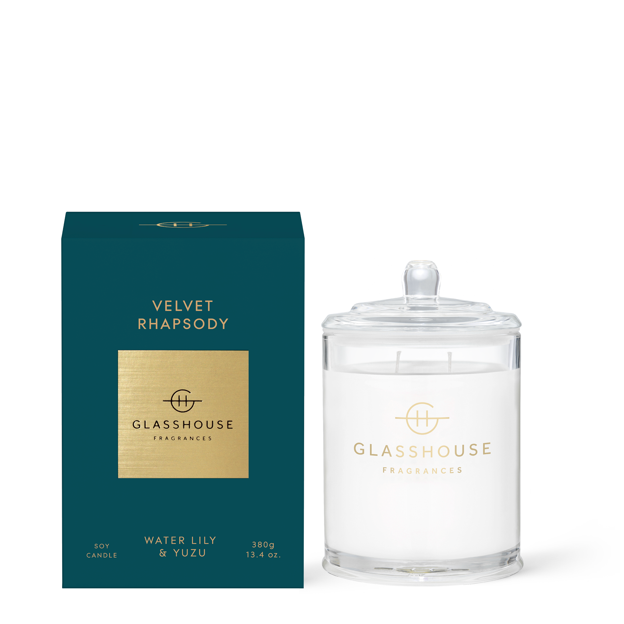 Glasshouse Fragrances Velvet Rhapsody 13.4 oz Triple Scented Candle - Just Fabulous Palm Springs