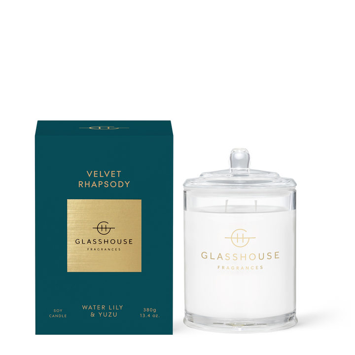 Glasshouse Fragrances Velvet Rhapsody 13.4 oz Triple Scented Candle