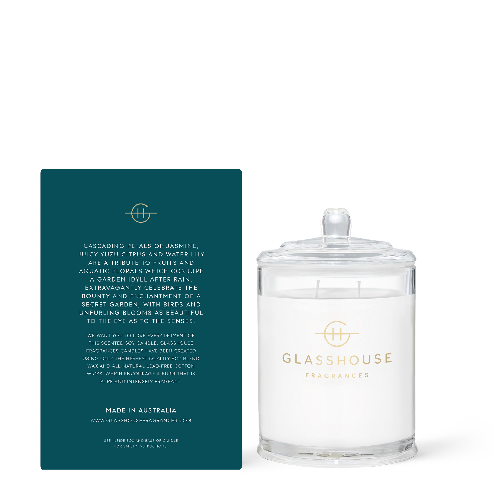 Glasshouse Fragrances Velvet Rhapsody 13.4 oz Triple Scented Candle - Just Fabulous Palm Springs