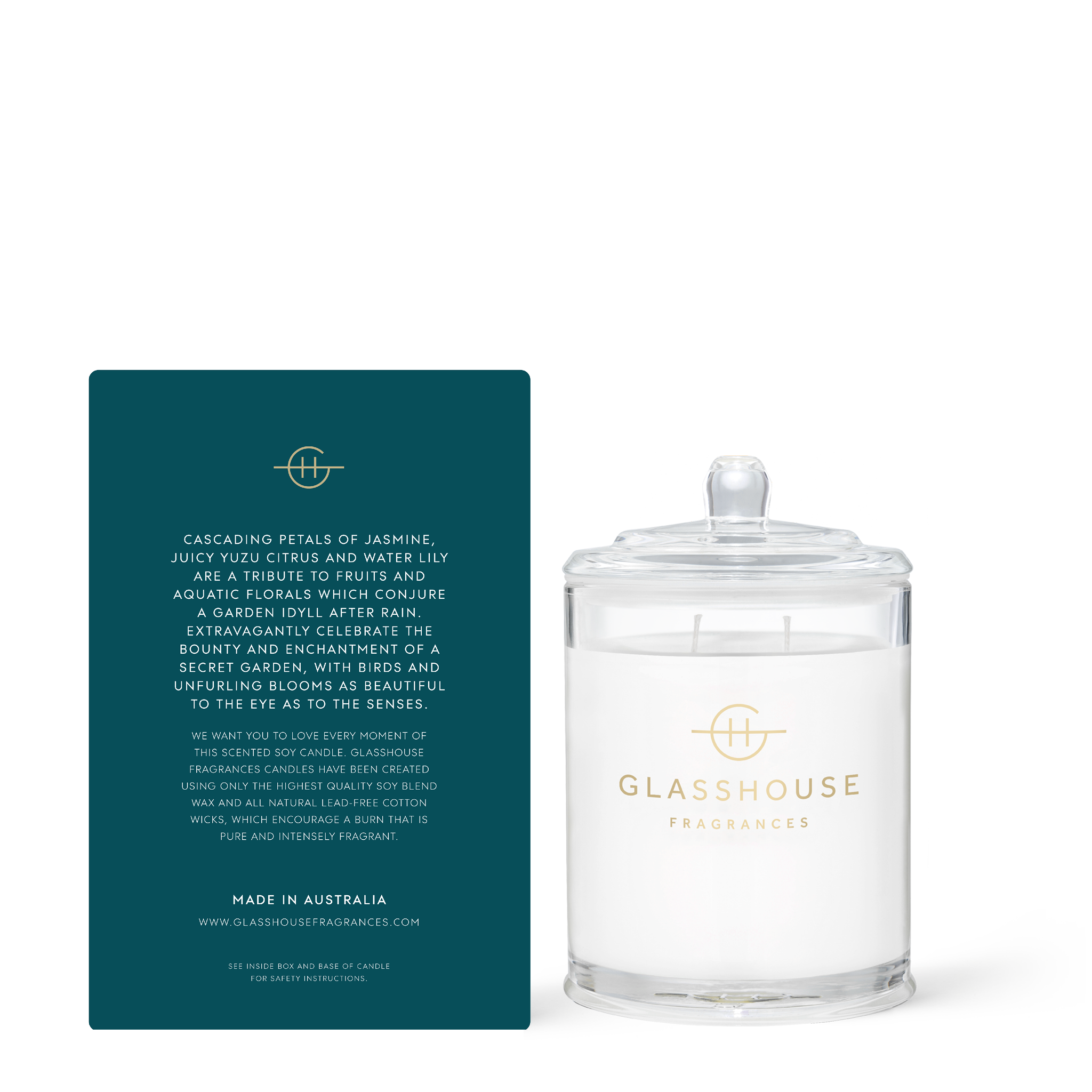Glasshouse Fragrances Velvet Rhapsody 13.4 oz Triple Scented Candle - Just Fabulous Palm Springs