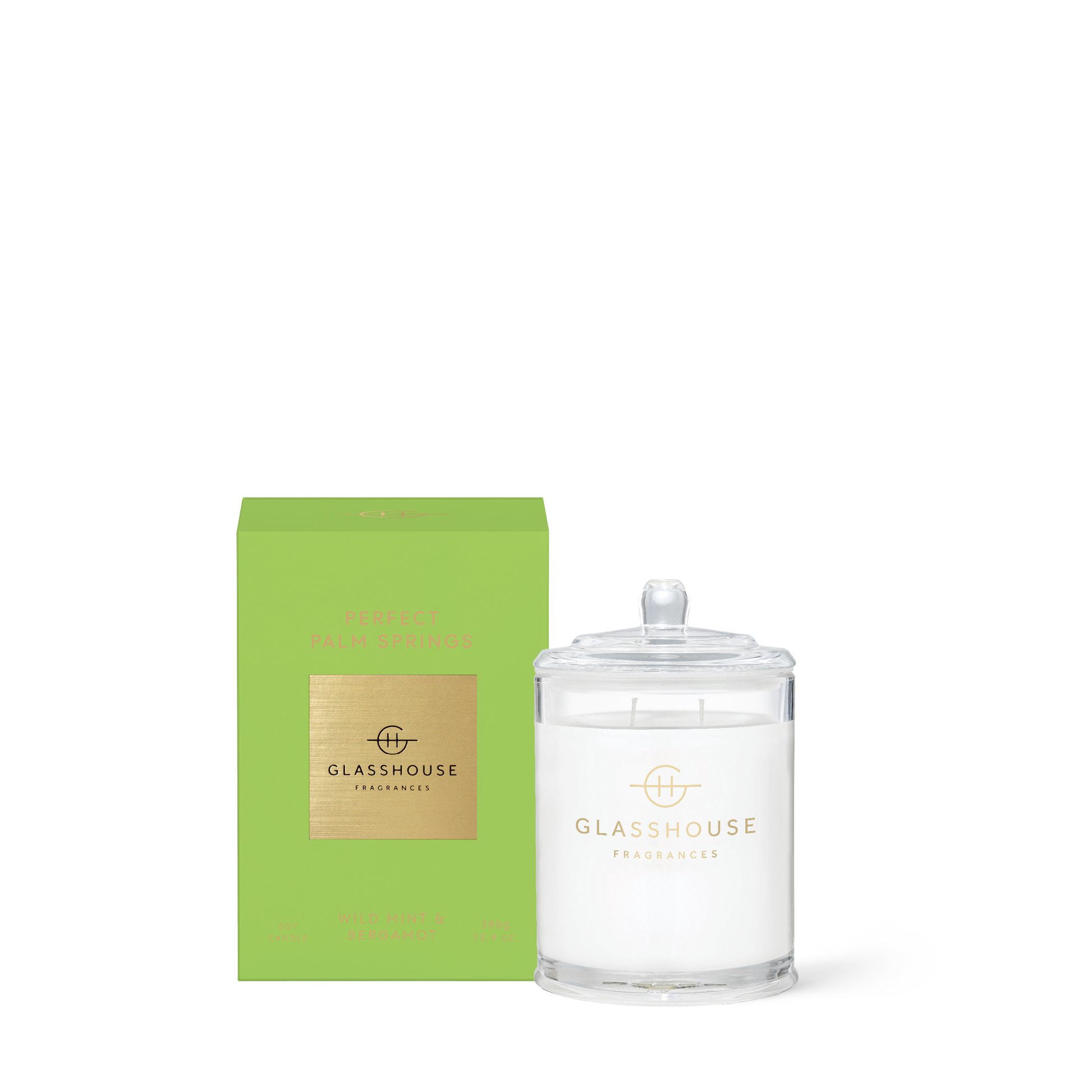 Glasshouse Fragrances Perfect Palm Springs 13.4 oz Triple Scented Candle - Just Fabulous Palm Springs
