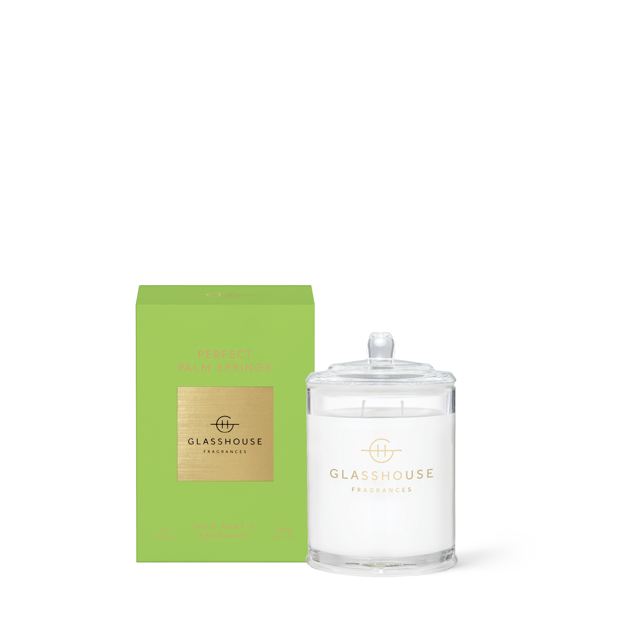 Glasshouse Fragrances Perfect Palm Springs 13.4 oz Triple Scented Candle - Just Fabulous Palm Springs