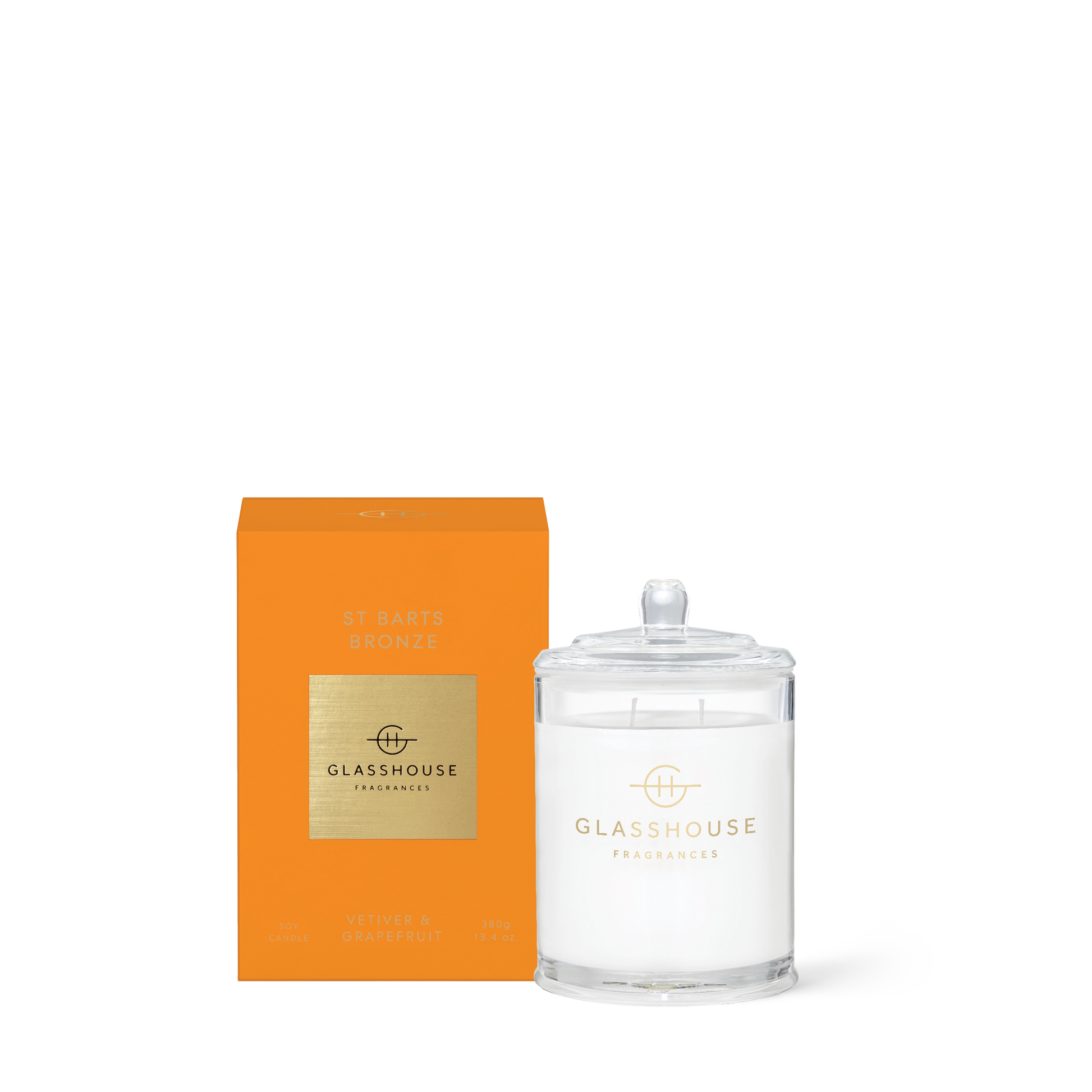 Glasshouse Fragrances St Barts Bronze 13.4 oz Triple Scented Candle - Just Fabulous Palm Springs