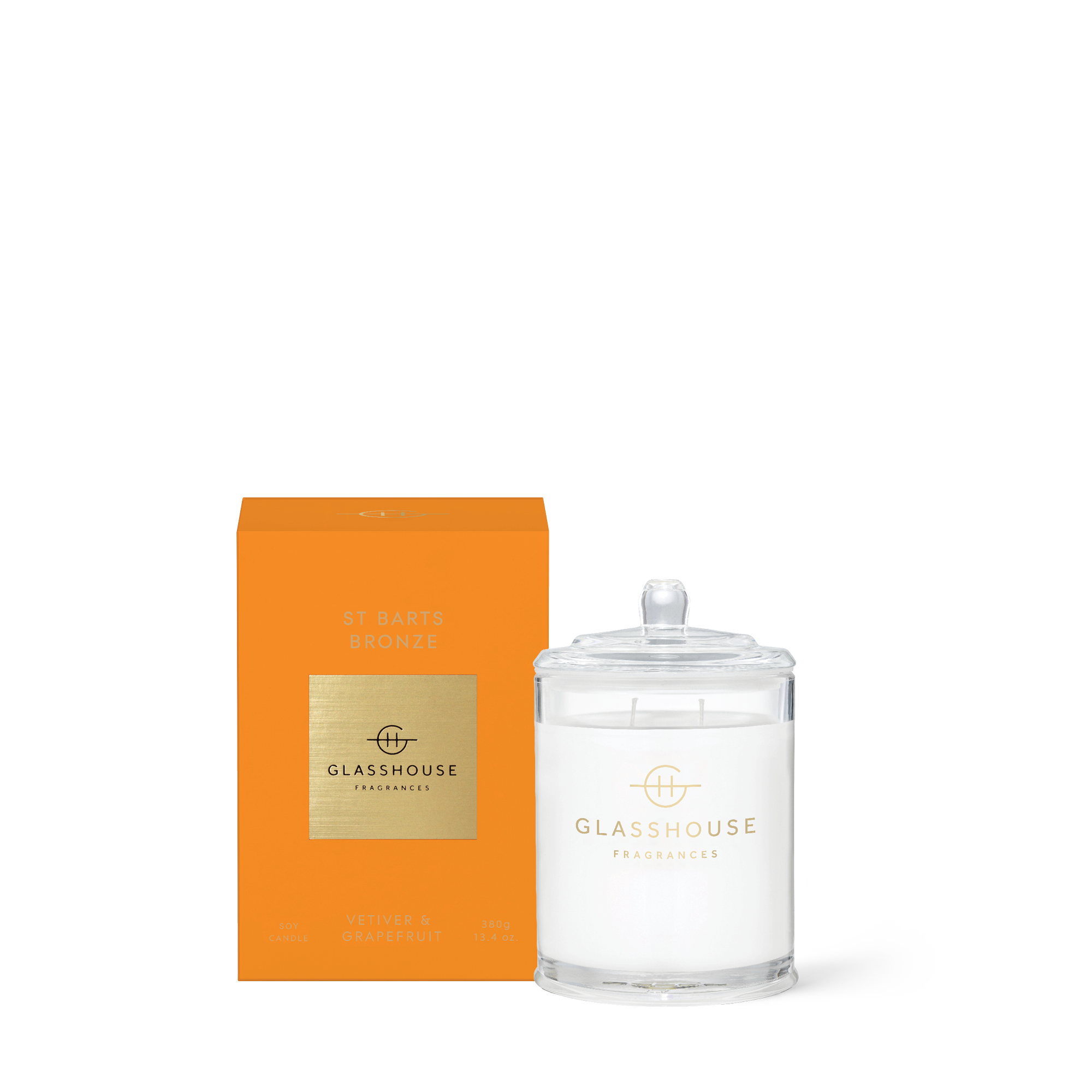 Glasshouse Fragrances St Barts Bronze 13.4 oz Triple Scented Candle - Just Fabulous Palm Springs