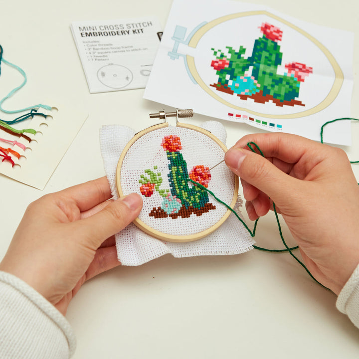 Cactus Cross Stitch Embroidery Set