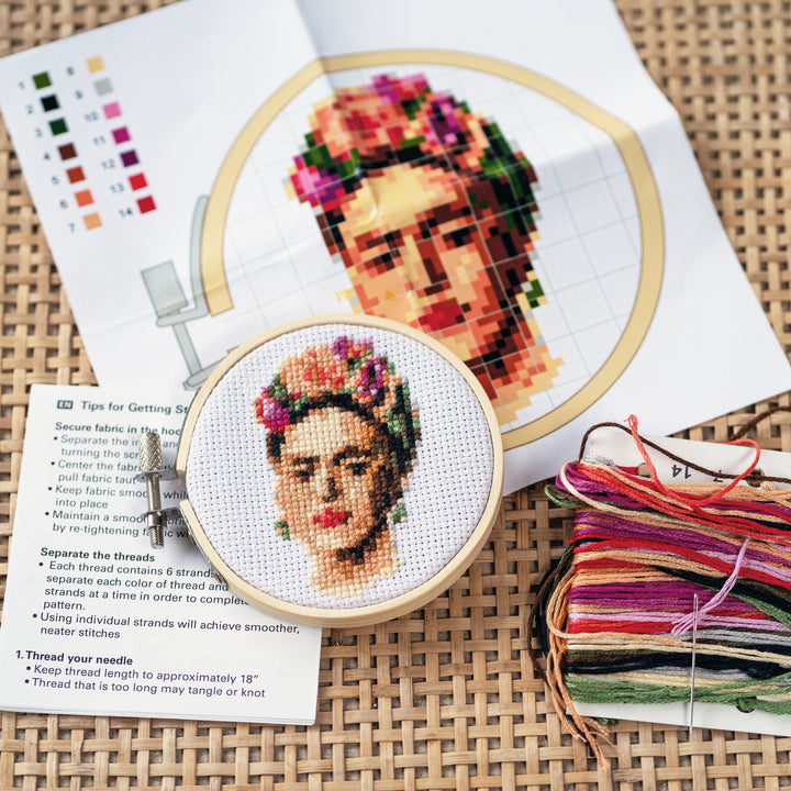 Frida Mini Cross Stitch Embroidery Set