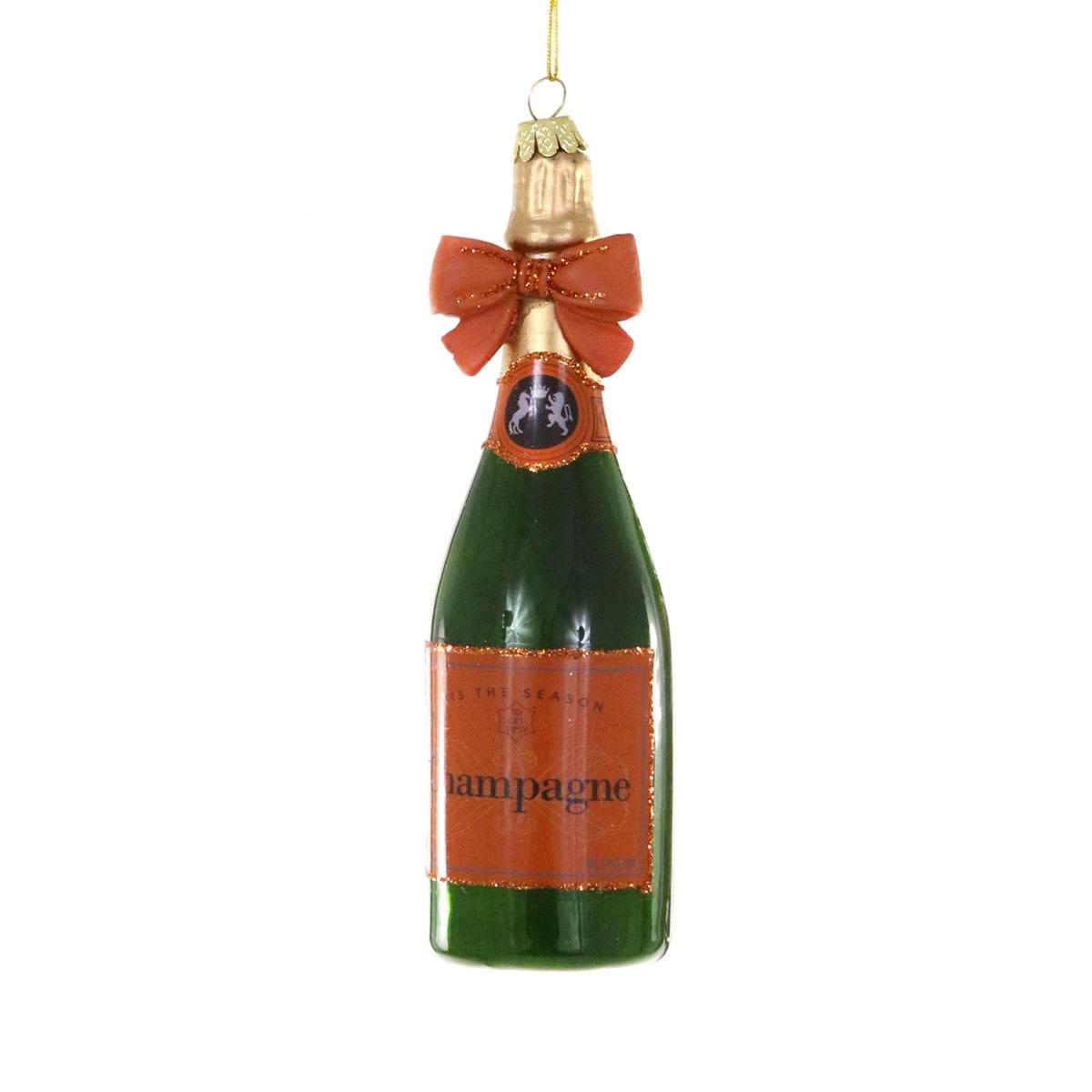 Champagne With Bow Ornament