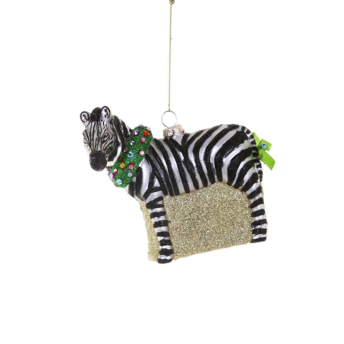 Merrymaking Zebra Ornament - Just Fabulous Palm Springs