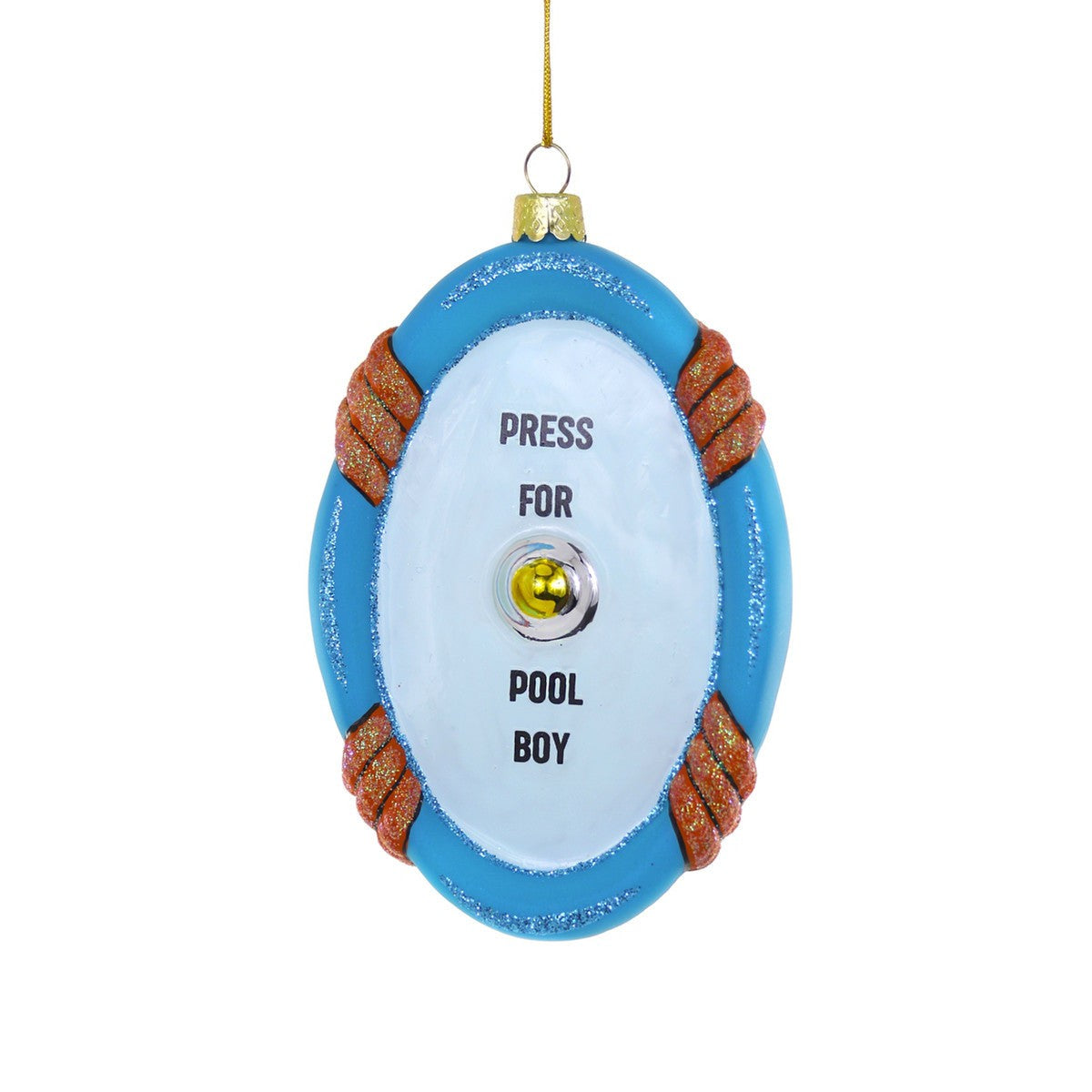 Press For Pool Boy Ornament