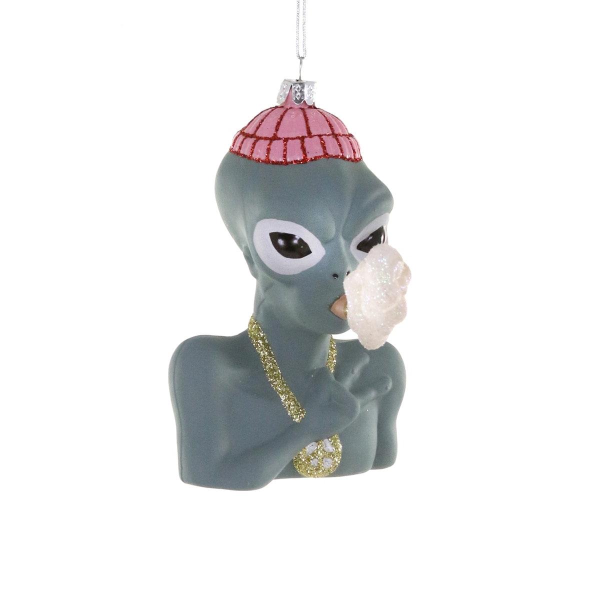 Peace Out Alien Ornament