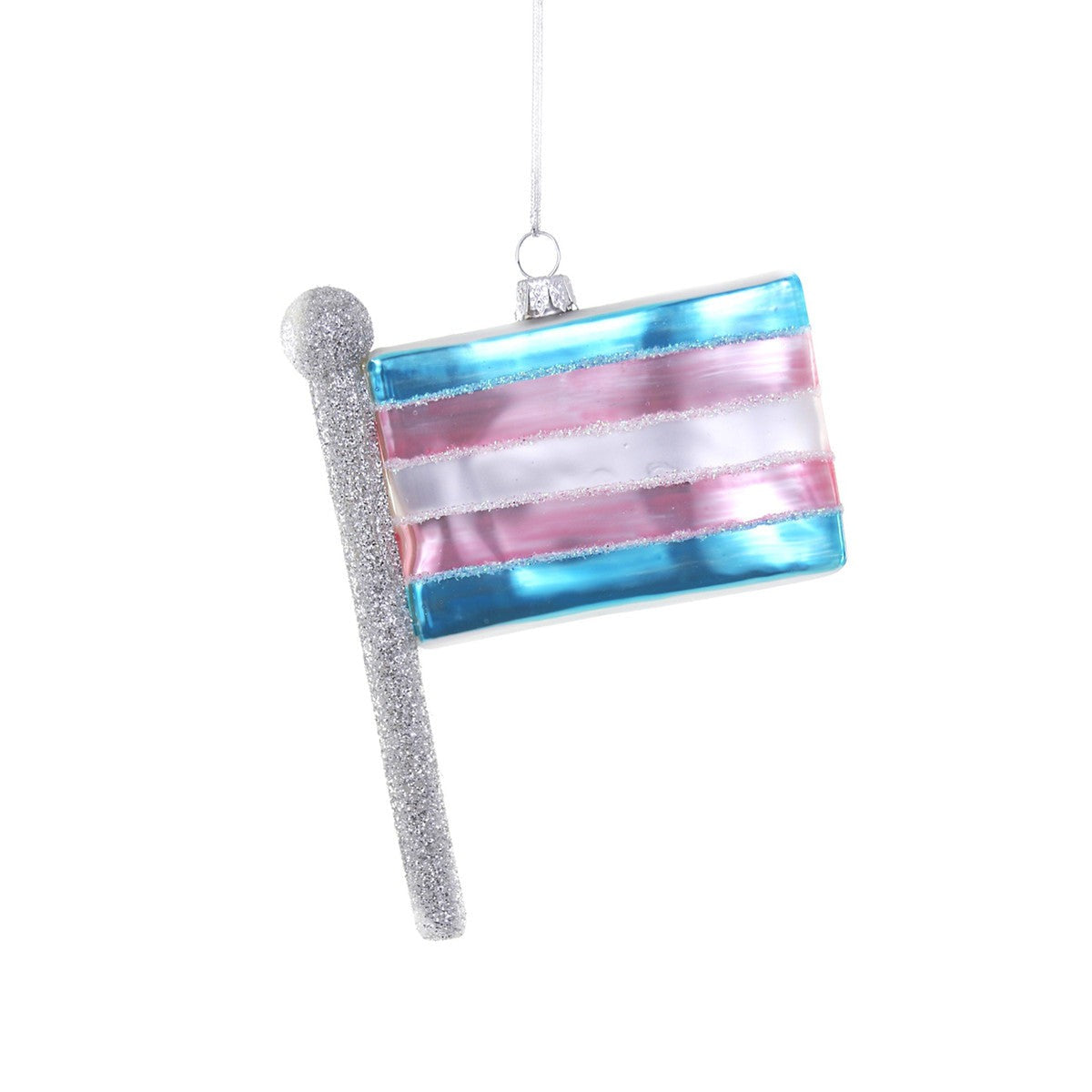 Trans Flag Ornament