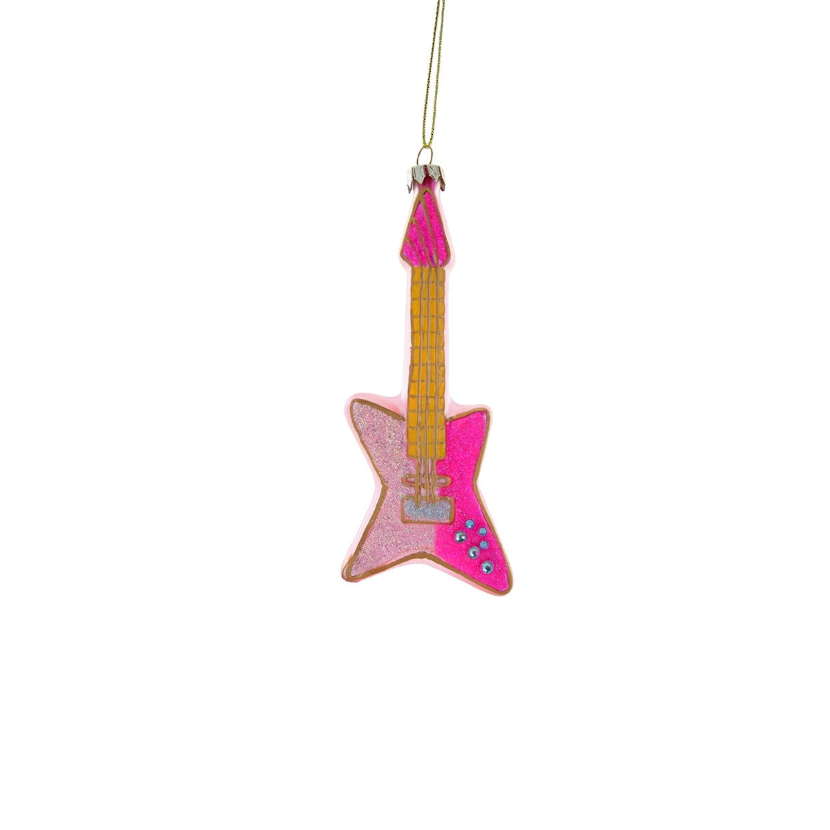 Electric Guitar Ornament - Pink