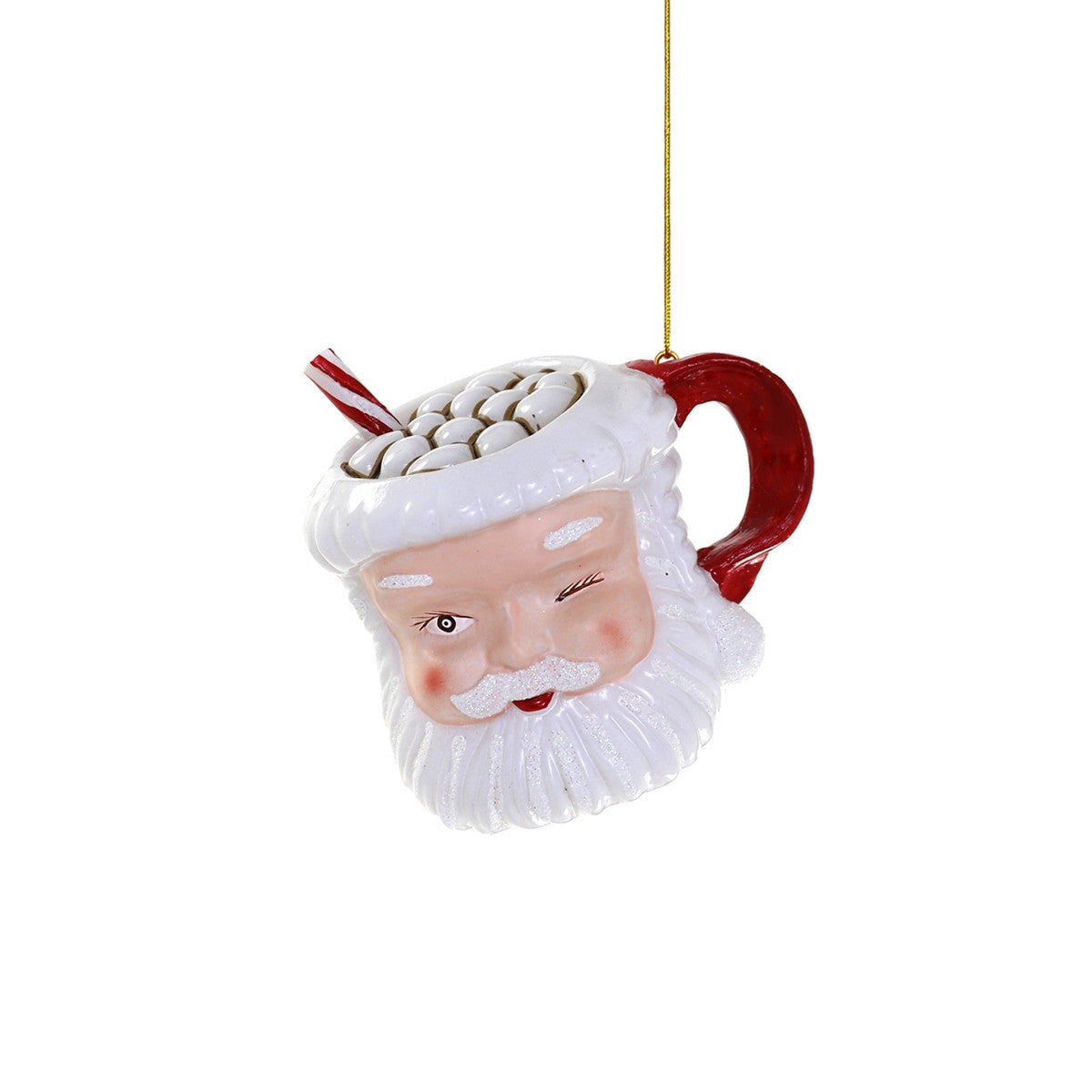 Vintage Santa Mug Ornament