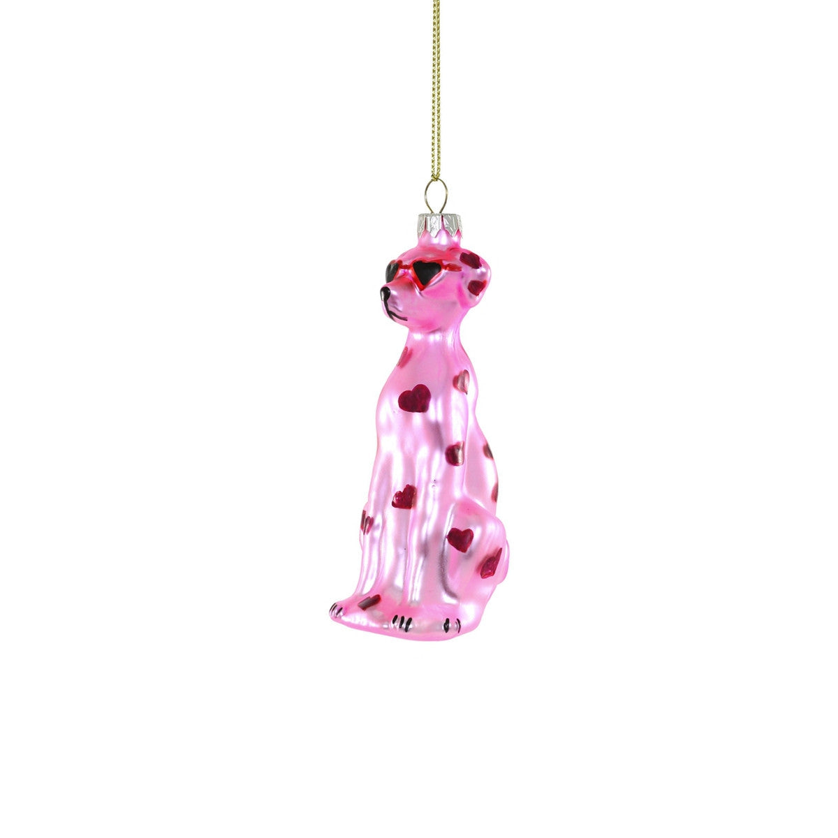 Dalmatian Love Ornament - Pink