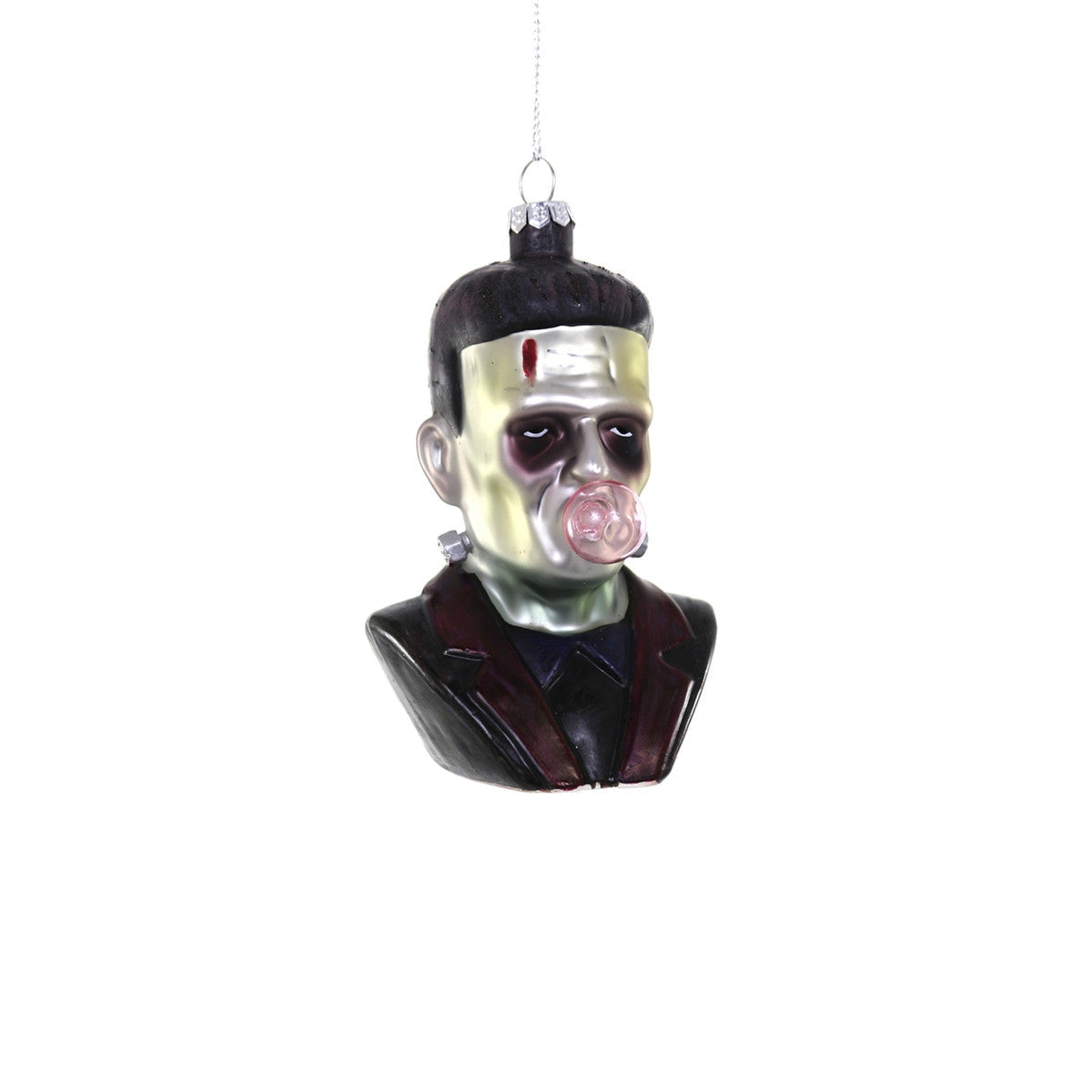 Frank Blowing A Bubble Ornament