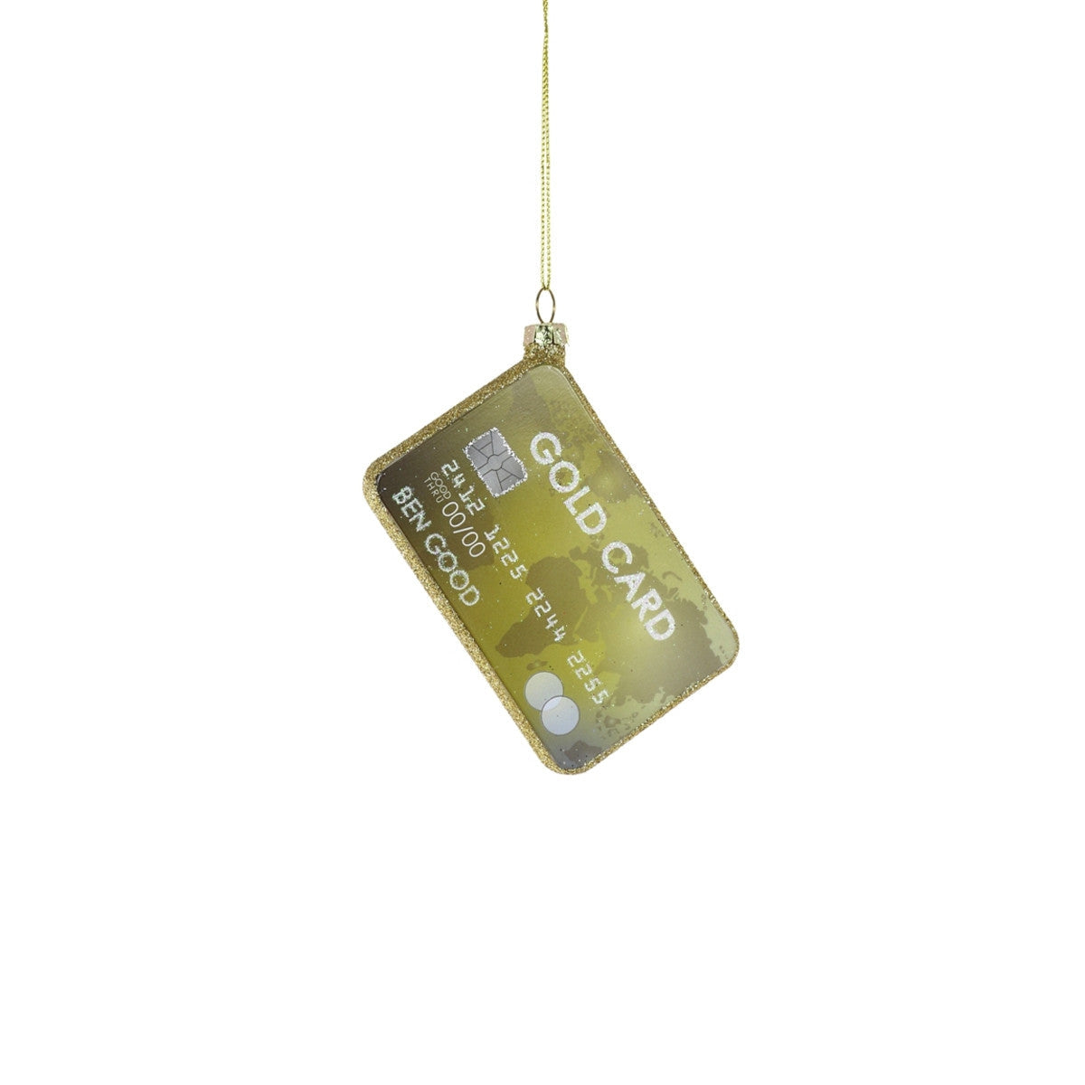 Gold Card Ornament