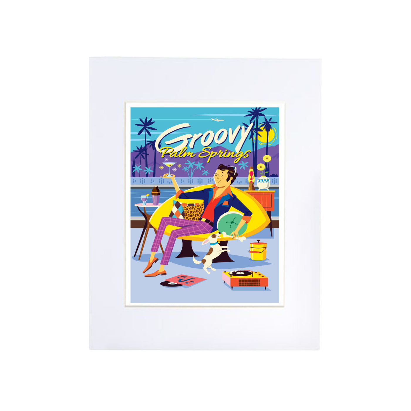 Print: Groovy Guy Blue 13" x 19" (Unframed)