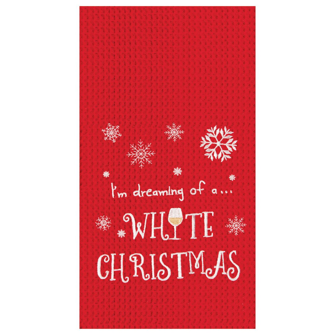 White Christmas Kitchen Towel