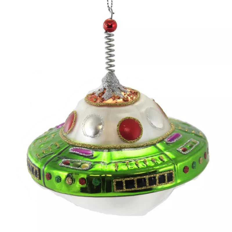 UFO Ornament - Green