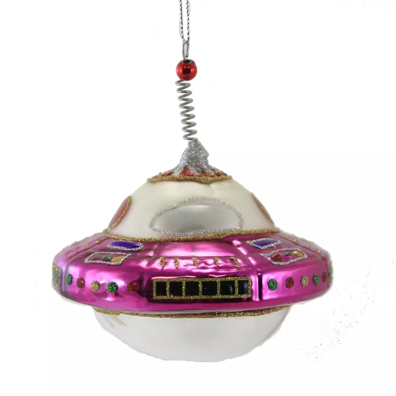 UFO Ornament - Red