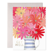 Get Well Flowers Greeting Card
