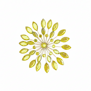 Gem Burst Ornament - Lime Green