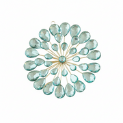 Gem Burst Ornament - Mint