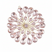Gem Burst Ornament - Pale Pink