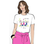 Pickleball Short Sleeve T-Shirt-White - Just Fabulous Palm Springs