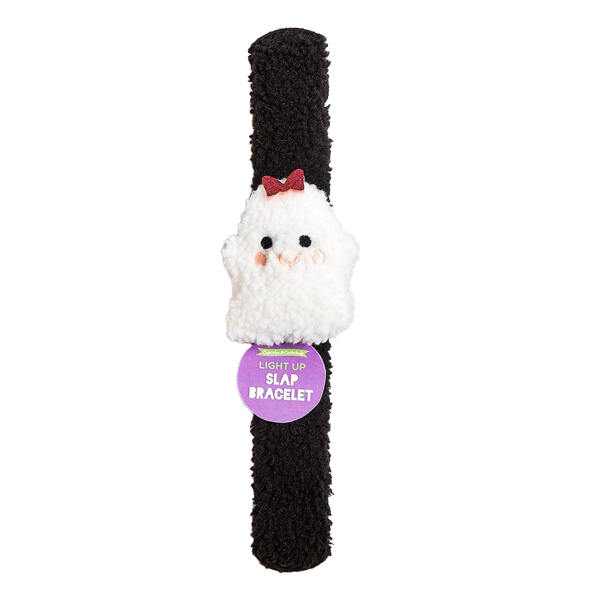 Spooky Plush Light Up Safety Bracelet - Ghost