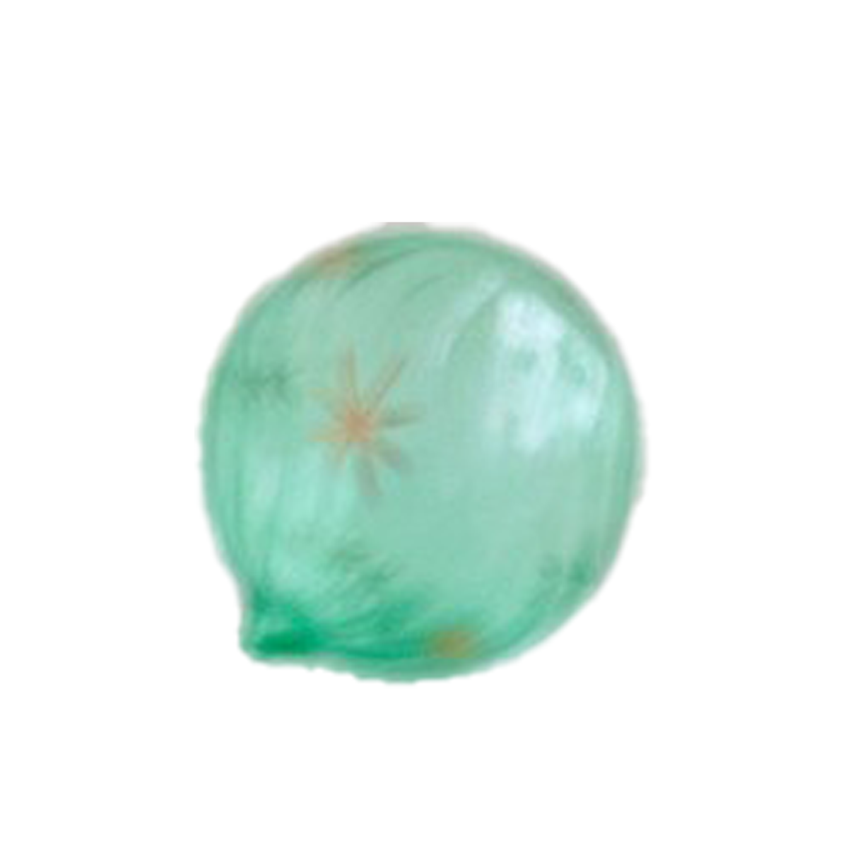 Gold Glint Swirl Ball Ornament - Mint
