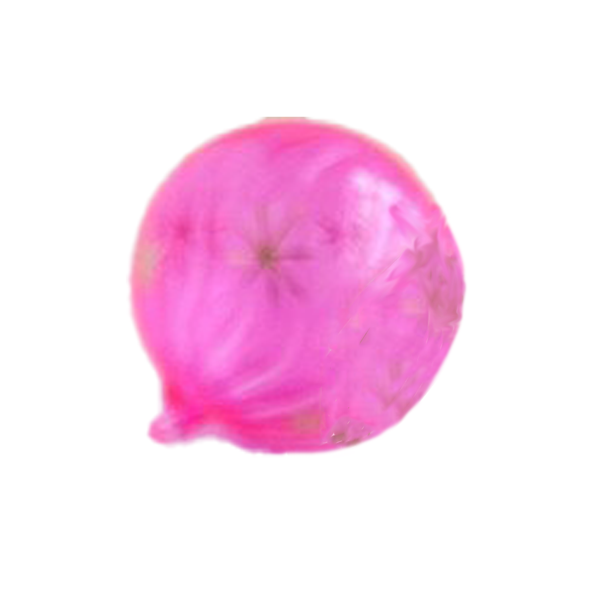 Gold Glint Swirl Ball Ornament - Neon Pink