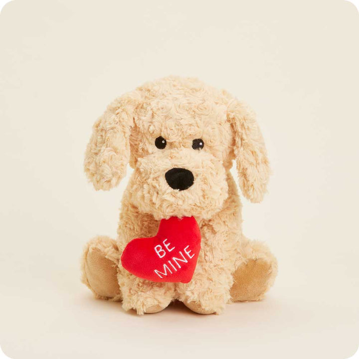 Be Mine Golden Dog 13" Warmies Plush