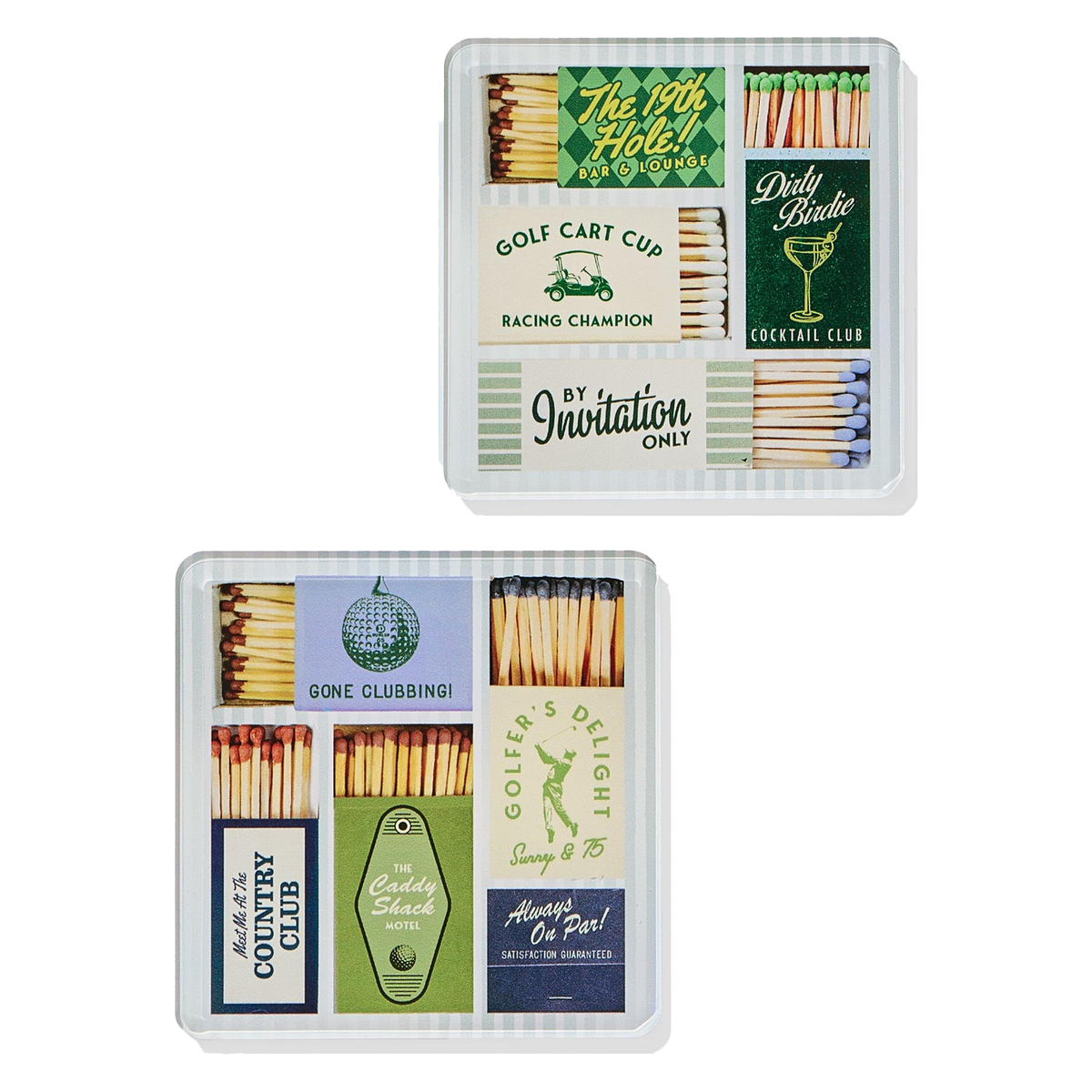 Golf Matchbook Coaster