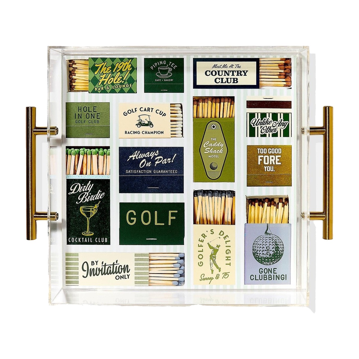 Golf Matchbook Large Tray