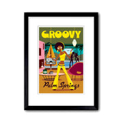 Print: Groovy Gal 8" x 10" (Framed) - Just Fabulous Palm Springs