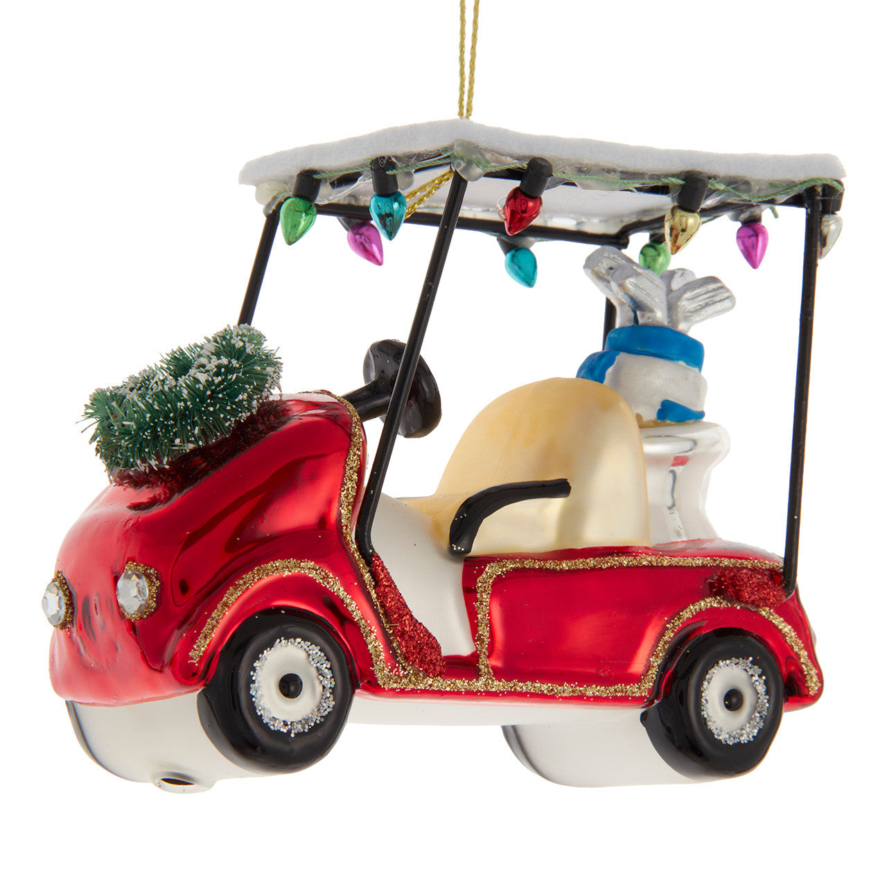 Red Golf Cart Ornament