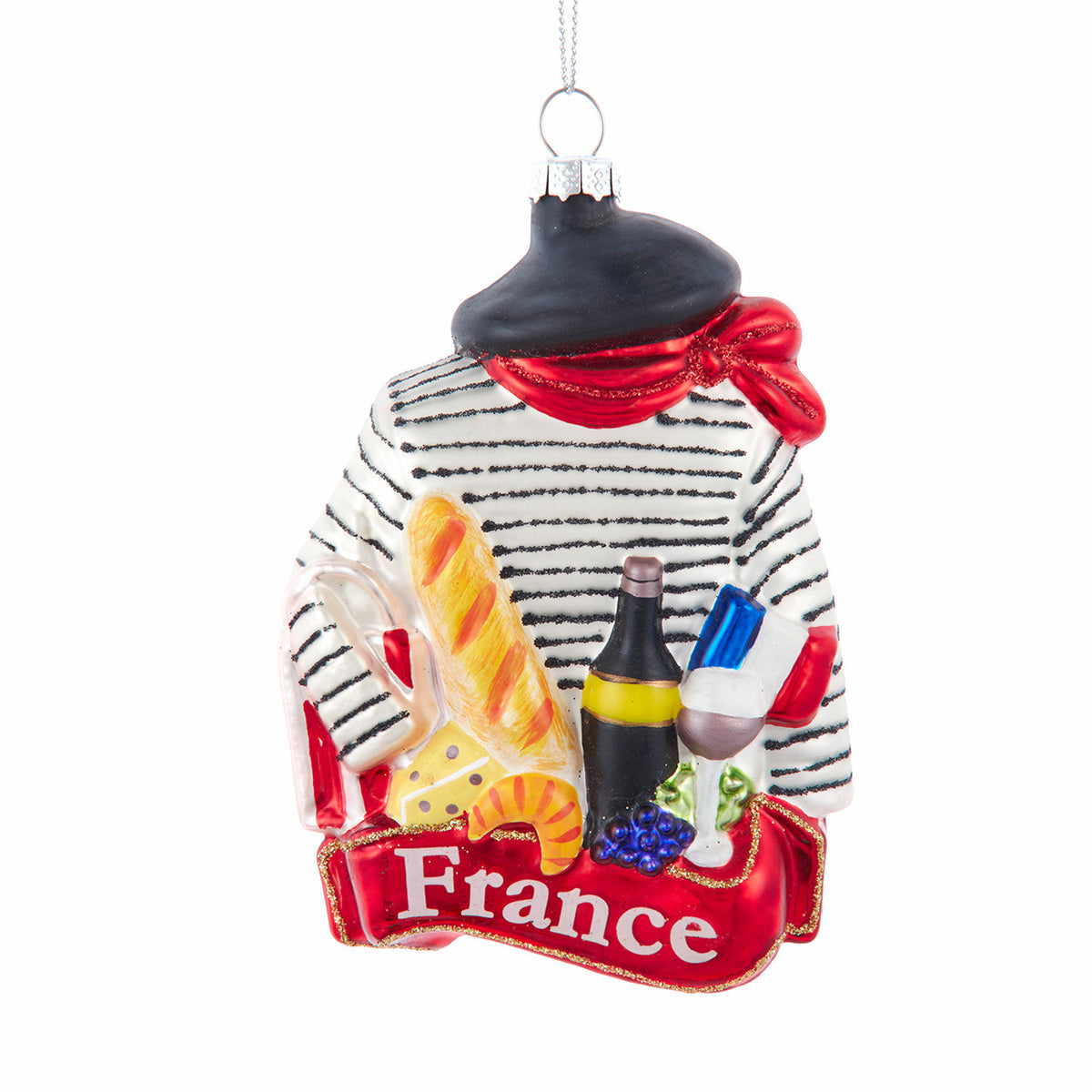 French Shirt & Food Ornament