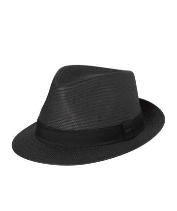 Fedora Hat -Arlo - Black -X-Large