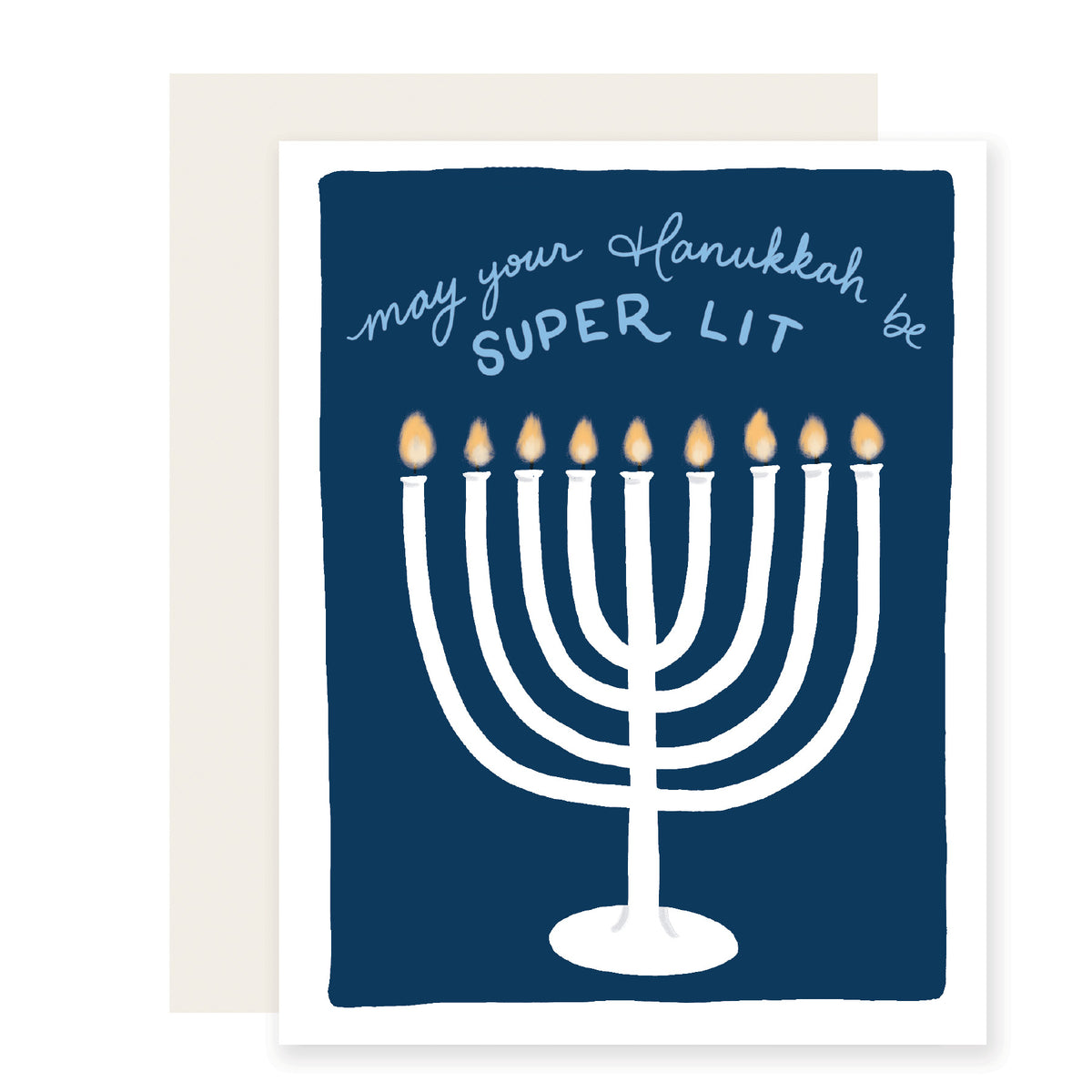 Super Lit Hanukkah Greeting Card