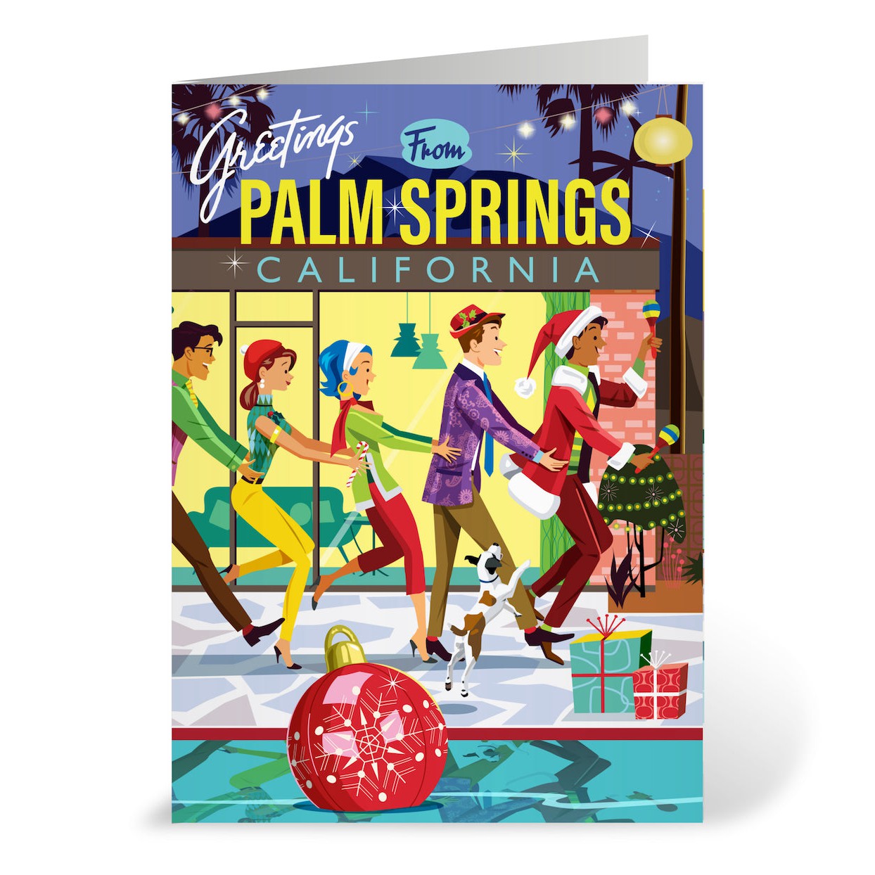 Greeting Card: Holiday Conga (Blank Inside)