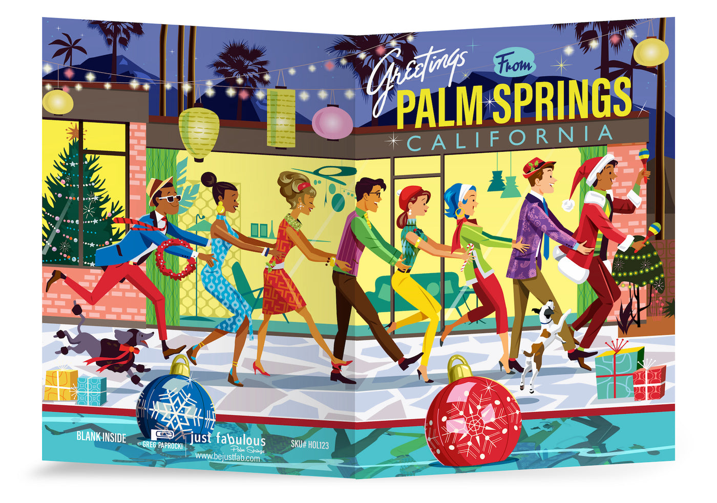 Greeting Card: Holiday Conga (Blank Inside)