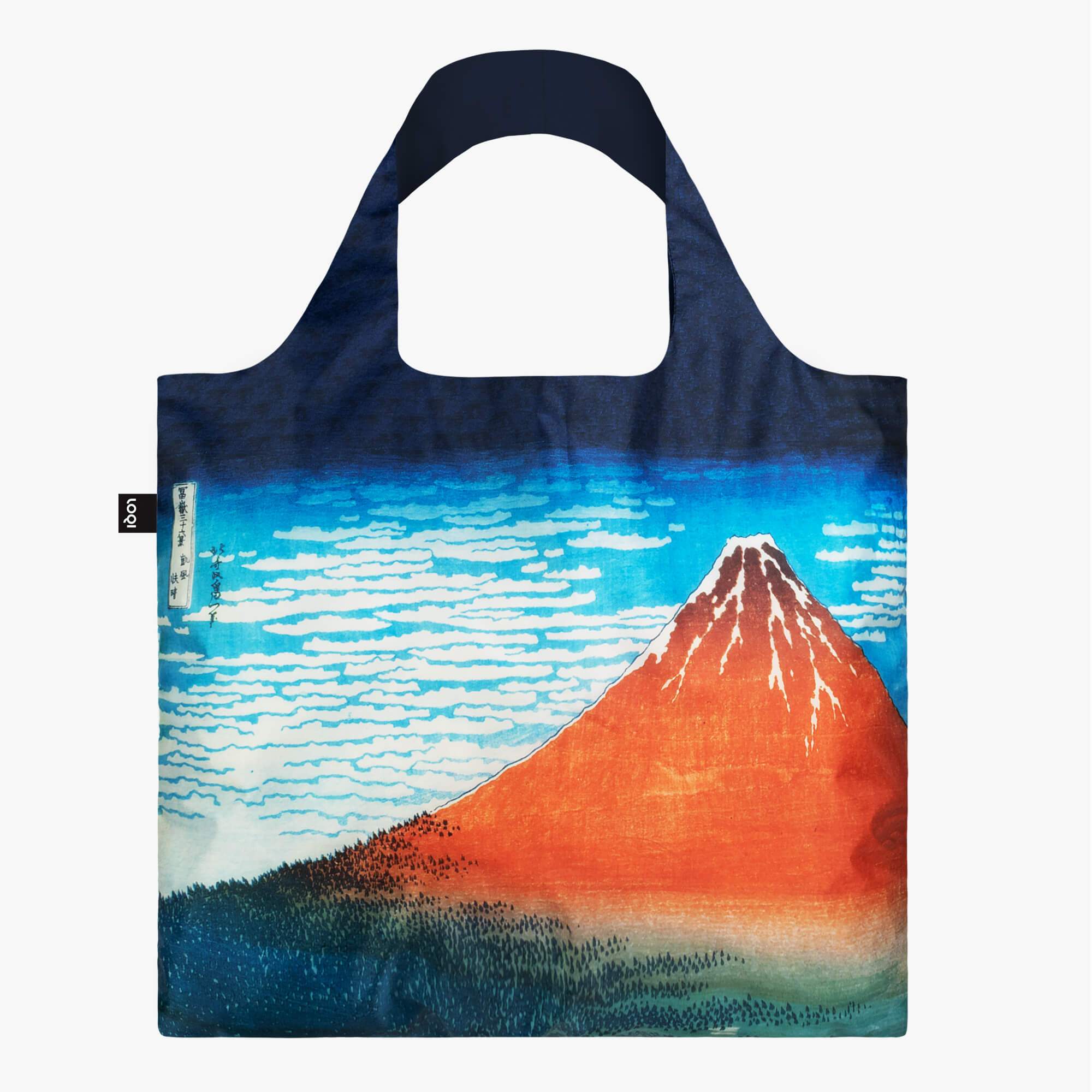Katsushika Hokusai Red Fuji Recycled Bag - Just Fabulous Palm Springs