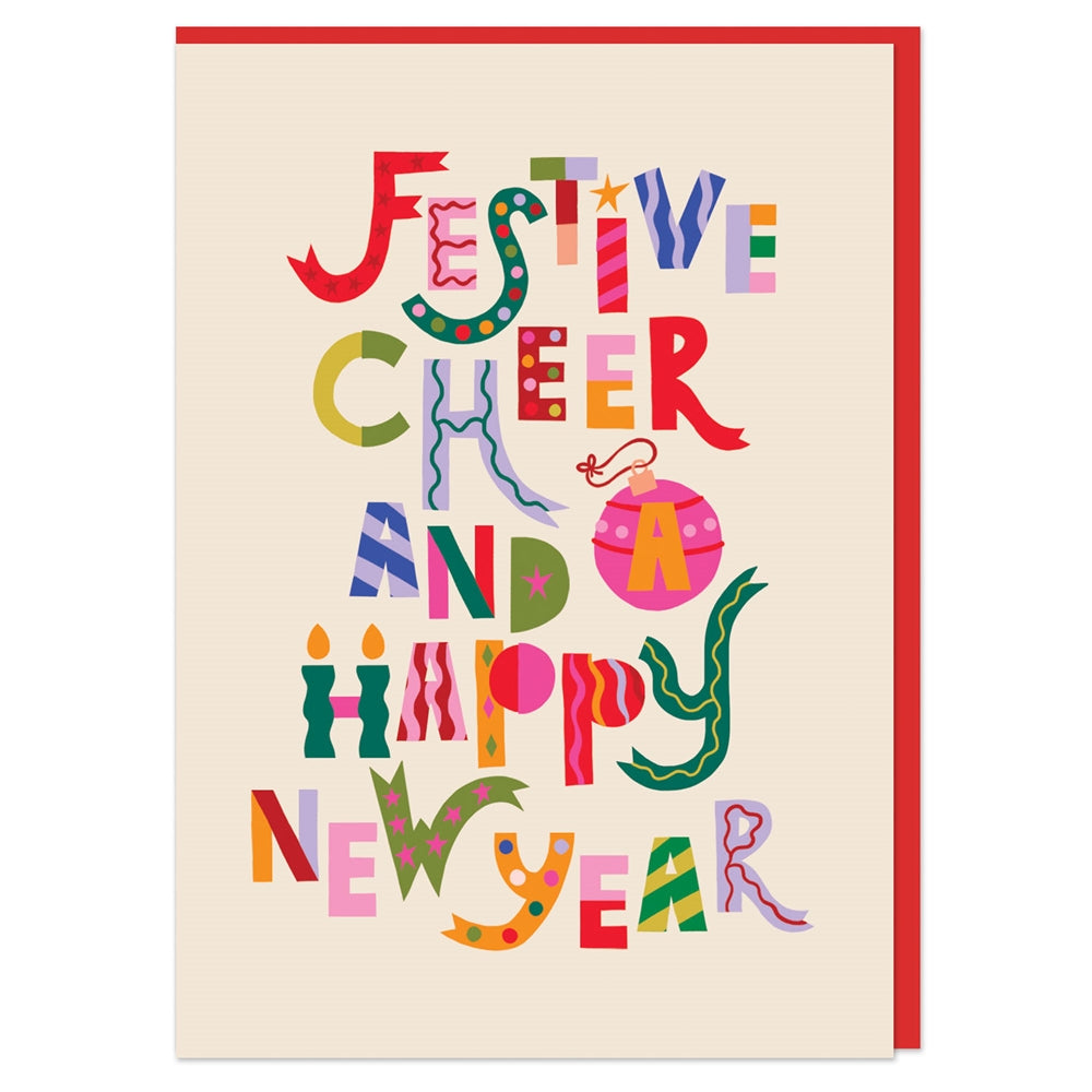 Festive Cheer Holiday Greeting Card